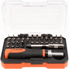 Screwdriver with interchangeable inserts