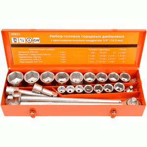 Tool set 21 pcs 3/4" DR