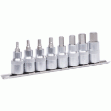 Socket set with hex bit 1/2"