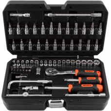 Professional tools set 66 items 1/4" DR