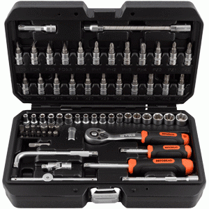 Professional tools set 66 items 1/4" DR