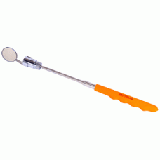 Telescopic inspection mirror with LED lighting