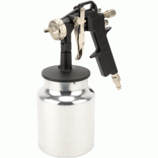 Paint spray gun with lower cup