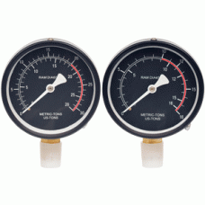 Hydraulic press pressure gauge