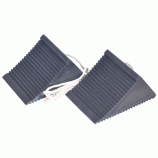 Rubber chocks for the wheels