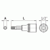 Socket with Spline bit 1/2